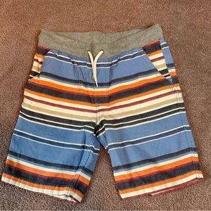 Wonder Nation Striped Board Short Size Lg 10-12 Husky Elastic Waist Drawstring